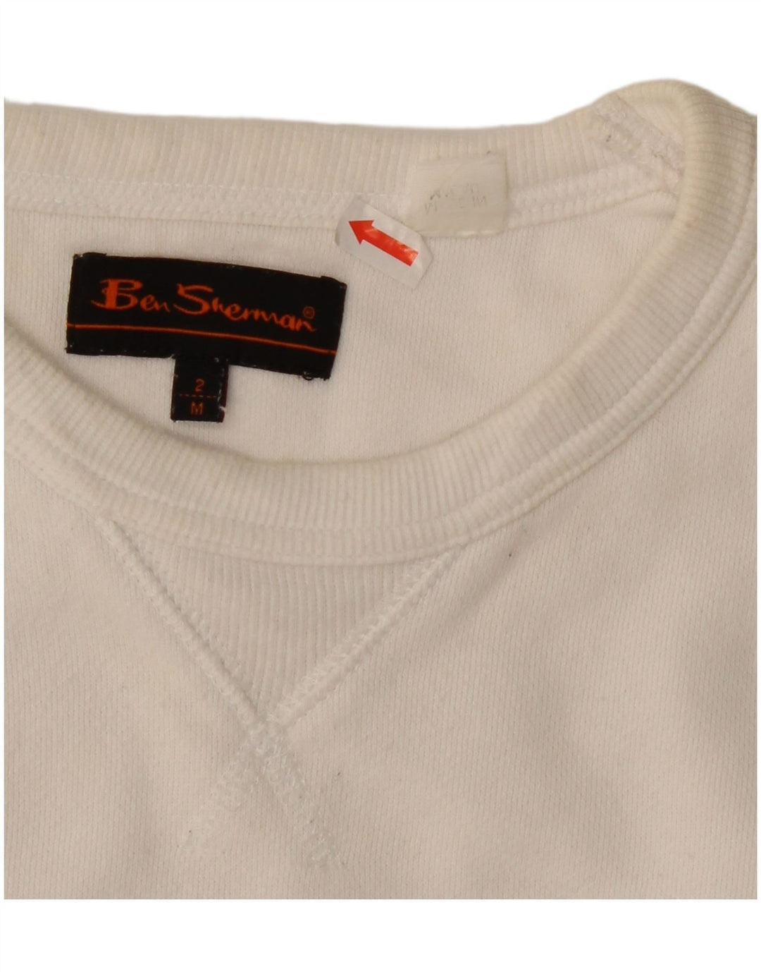 Felpa grafica da uomo Ben Sherman in cotone bianco medio