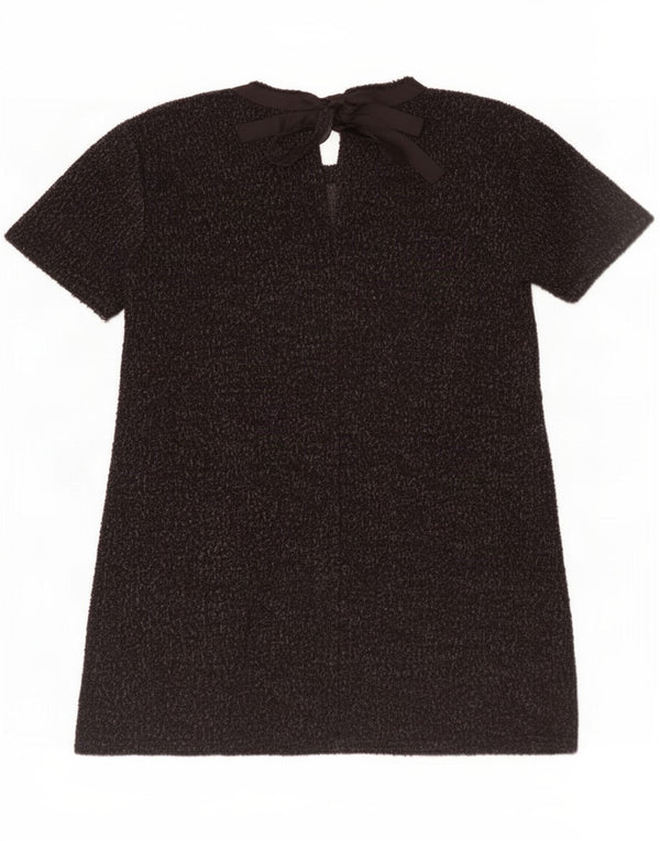 Abito basic da donna Zara UK 14 cotone medio nero screziato