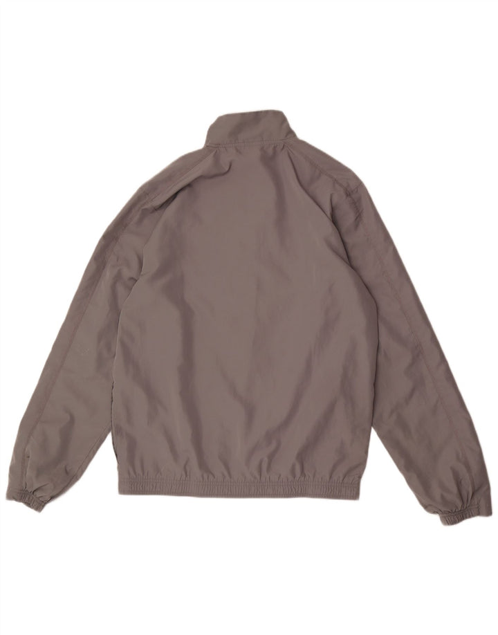 Giacca da ginnastica da uomo Reebok in poliestere color block grigio medio