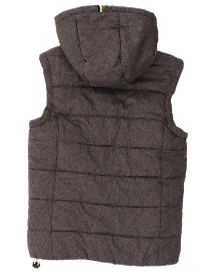 Gilet imbottito da uomo Superdry UK 38 poliestere grigio medio