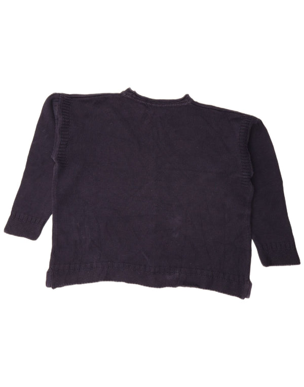 Maglione maglione a collo alto da donna Marks & Spencer UK 18 XL Blu navy