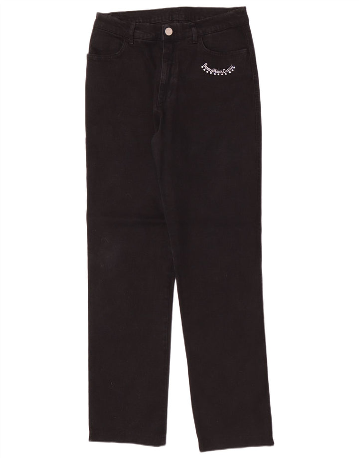 Jeans dritti da donna Bianca Maria Caselli W28 L31 Neri