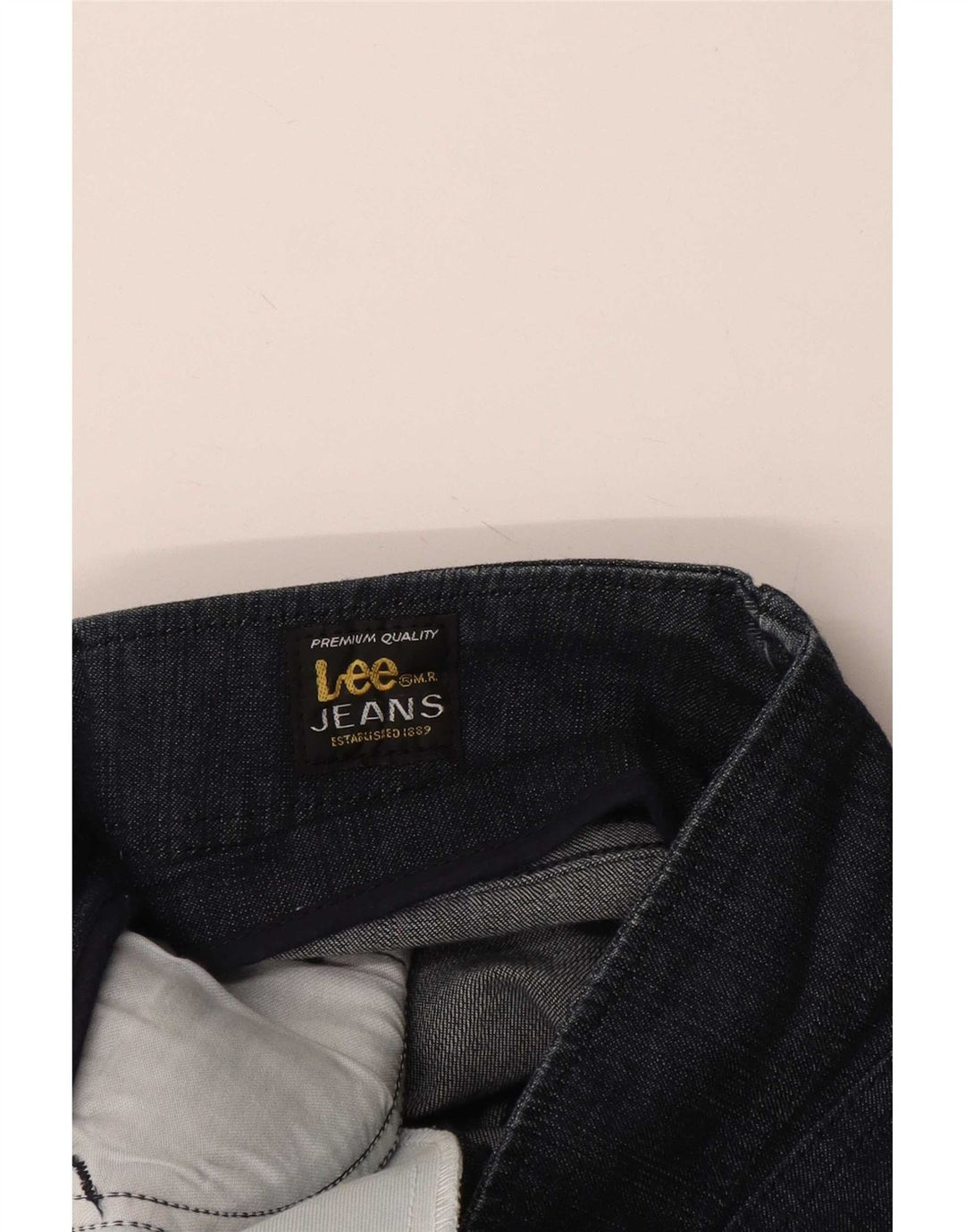 Jeans corti da donna Lee W28 L24 Blu navy