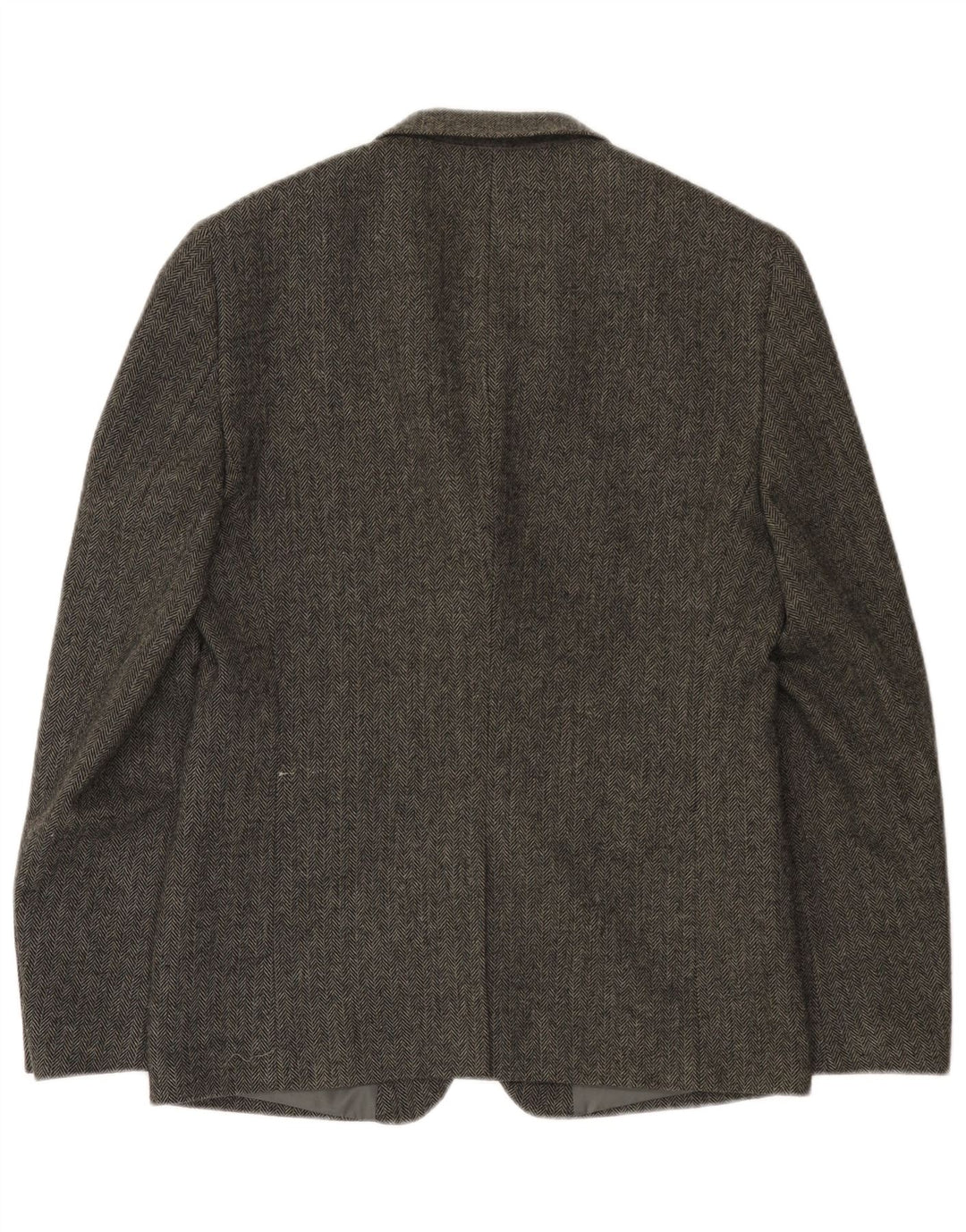 Giacca blazer da uomo a 2 bottoni Superdry UK 38 grigio medio a spina di pesce