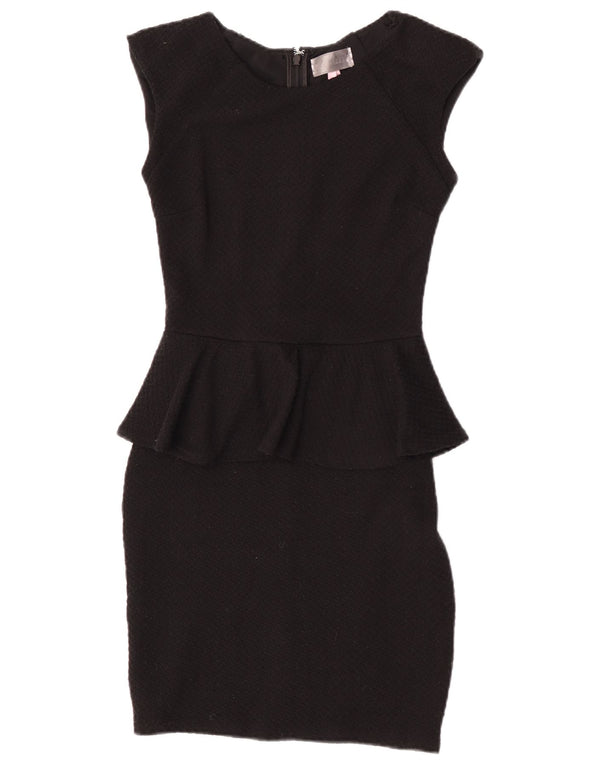 Abito peplo da donna Lipsy UK 8 piccolo poliestere nero