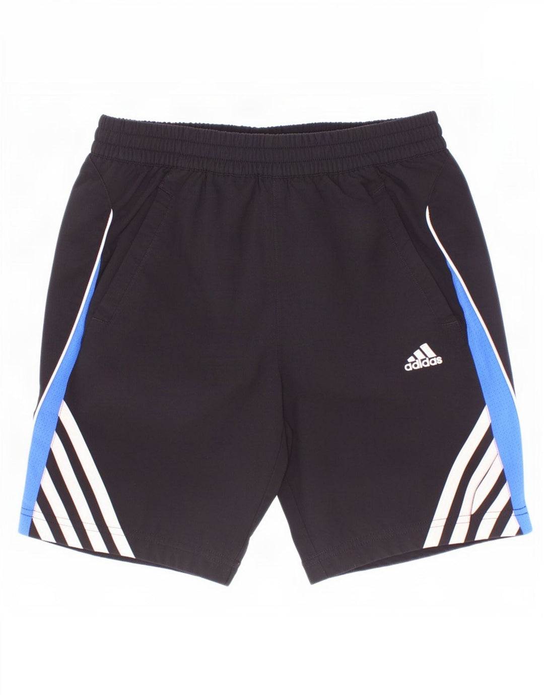 Pantaloncini sportivi Adidas da ragazzo 9-10 anni in poliestere color block nero