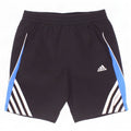 Pantaloncini sportivi Adidas da ragazzo 9-10 anni in poliestere color block nero