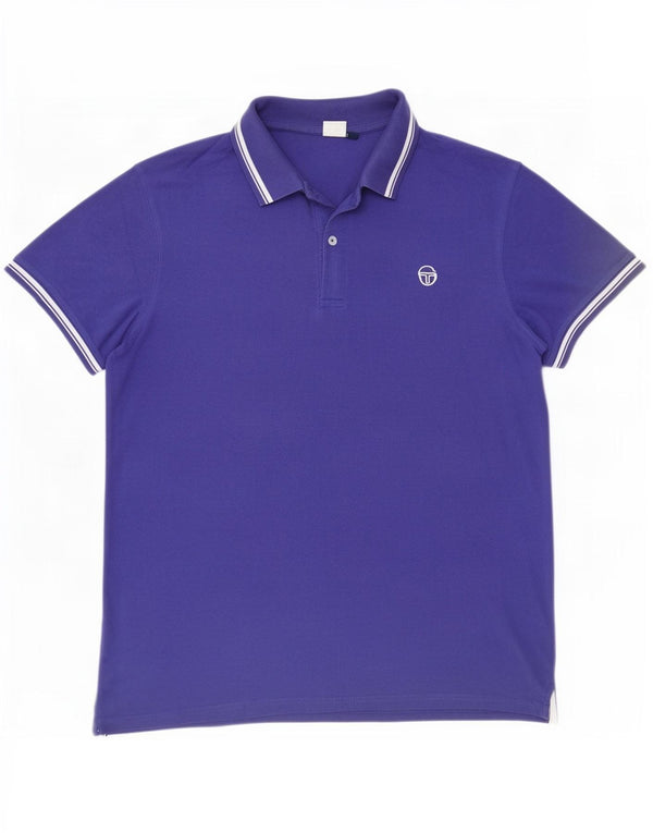 Polo da uomo Sergio Tacchini XL cotone viola