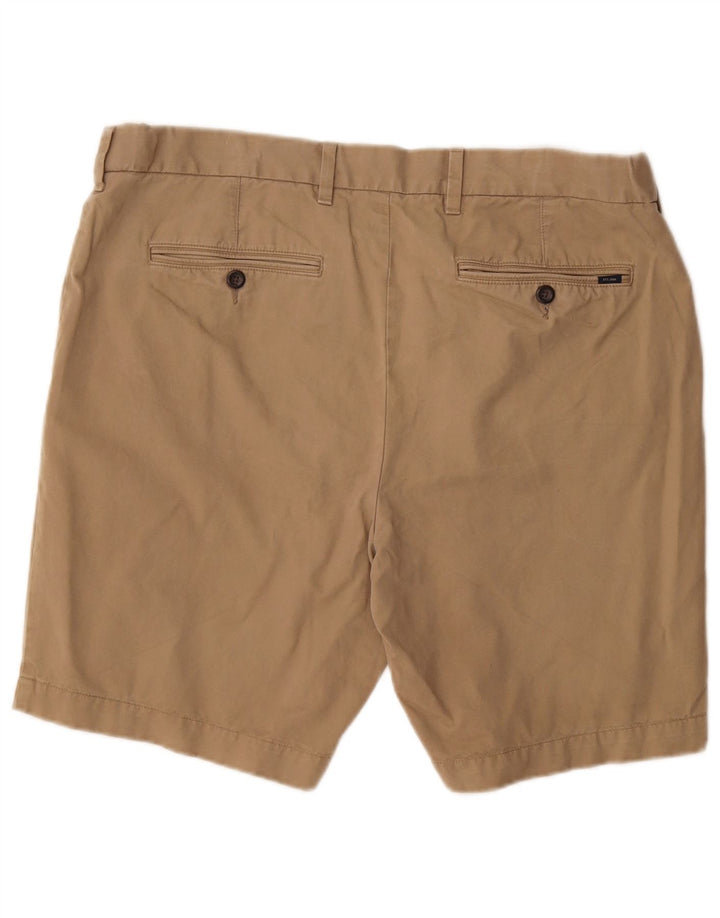 MARKS & SPENCER Pantaloncini chino da uomo W38 XL Cotone beige