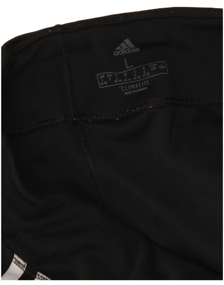 Leggings Adidas Climalite da donna UK 16/18 grande nero