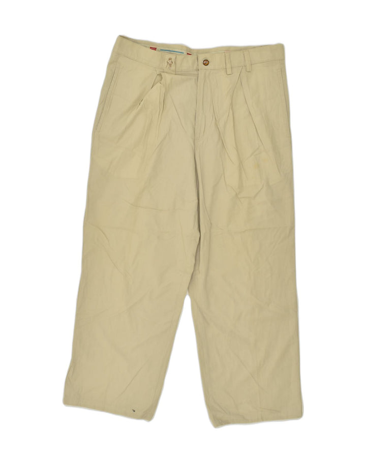 CARRERA Mens Pegged Chino Trousers W38 L28  Beige Cotton | Vintage Carrera | Thrift | Second-Hand Carrera | Used Clothing | Messina Hembry 