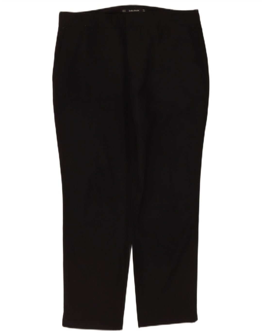 Pantaloni chino slim da donna Zara EU 38 Small W28 L26 poliestere nero
