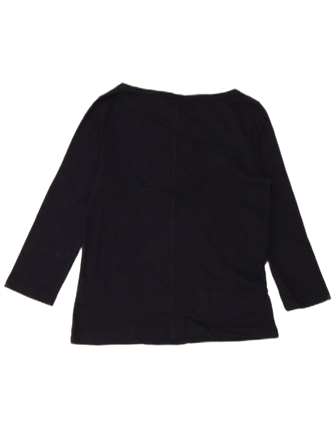 Tommy Hilfiger Top da donna manica 3/4 UK 10 Small Blu Navy