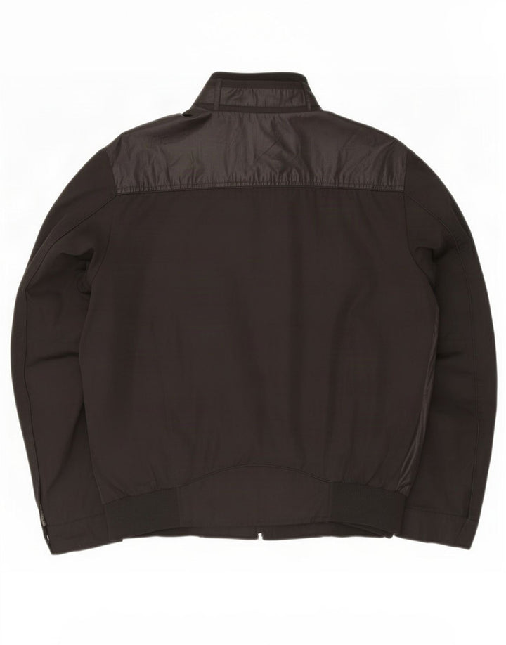 Giubbotto Bomber Uomo Trussardi Jeans IT 54 2XL Nero Poliestere