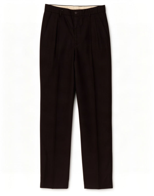 Pantaloni Chino Con Pegged A Vita Alta Da Donna Benetton IT 48 XL W32 L34 Nero