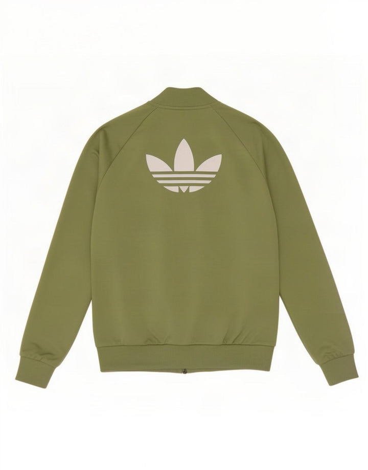 Giacca da ginnastica grafica da donna Adidas UK 8 Small Verde poliestere