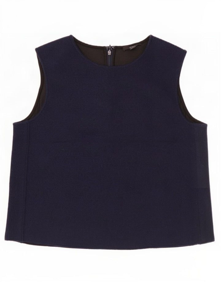 Camicetta senza maniche da donna Cos Top EU 38 Lana blu navy medio