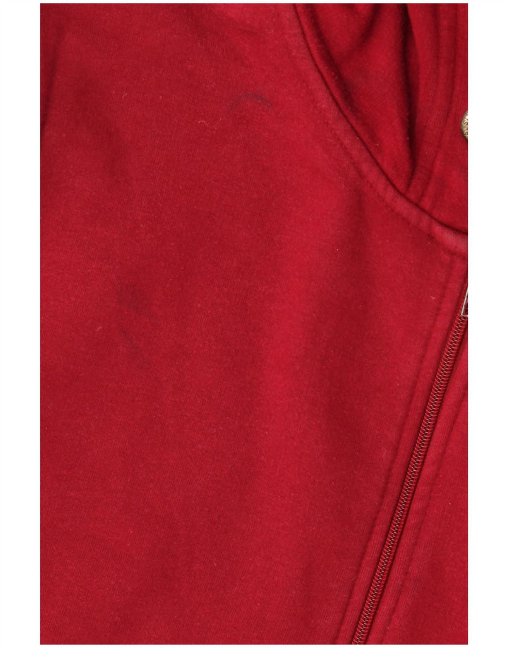 Felpa con cappuccio e zip Zara da uomo grande rossa