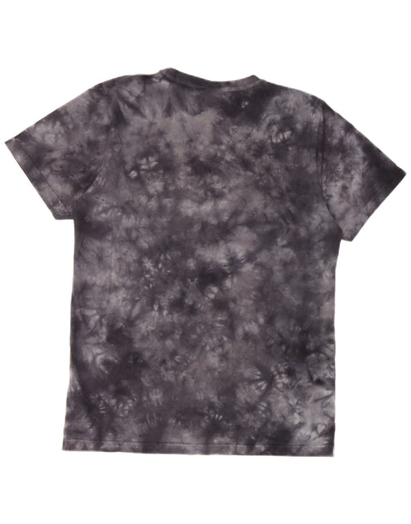 T-shirt grafica da uomo Ellesse Top Small in cotone tie-dye blu navy