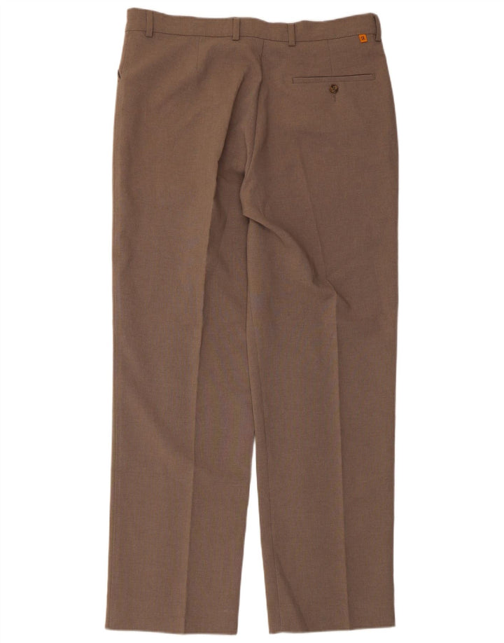 FARAH Pantaloni casual dritti da uomo W36 L31 Poliestere marrone