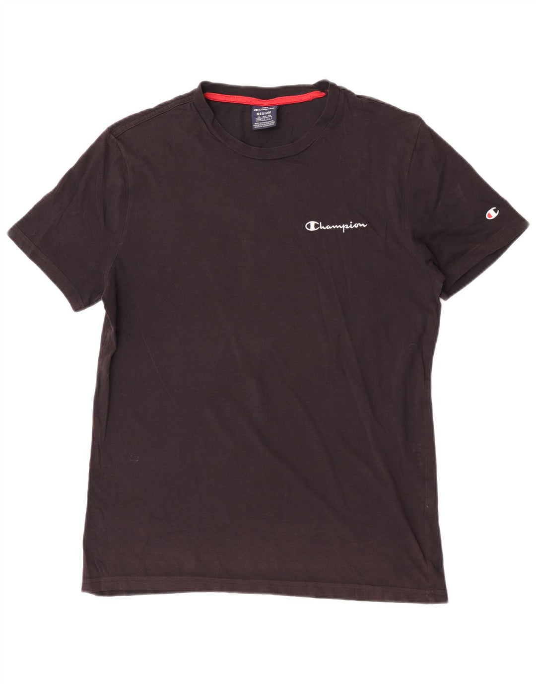 T-shirt grafica da uomo Champion Top media nera