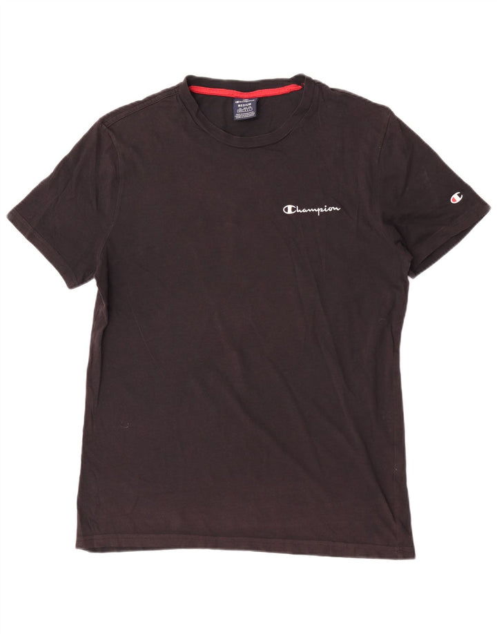 T-shirt grafica da uomo Champion Top media nera