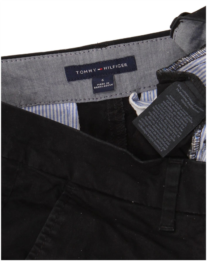 Pantaloni chino skinny da donna Tommy Hilfiger US 6 medi W32 L29 neri