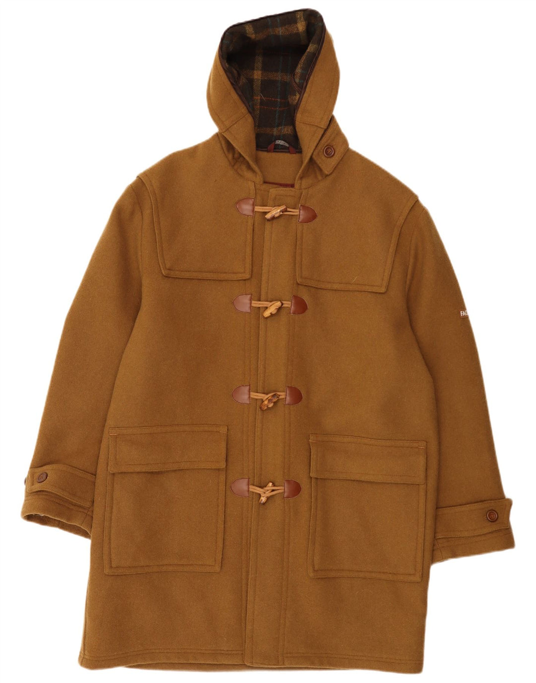 Montgomery con cappuccio da uomo FACIBA IT 50 Large in lana marrone