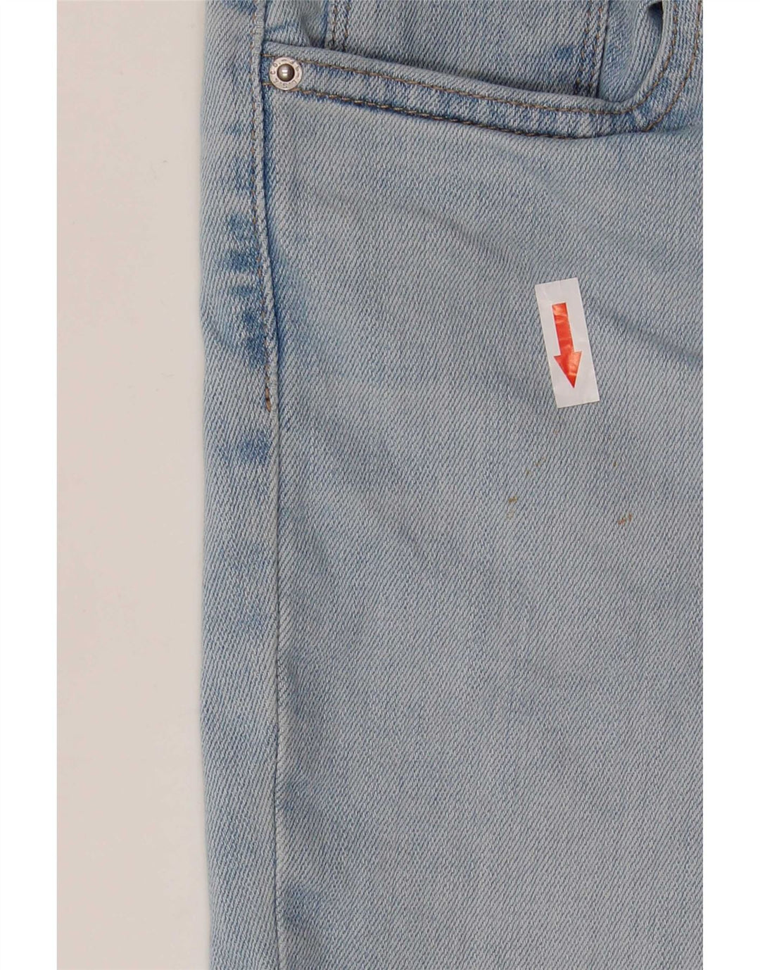 Pantaloncini di jeans a vita alta Levi's 724 da donna W26 piccoli in cotone blu