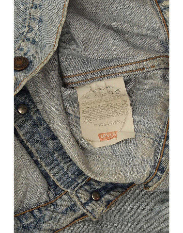 Giacca di jeans da uomo Levi's UK 38 Cotone blu medio