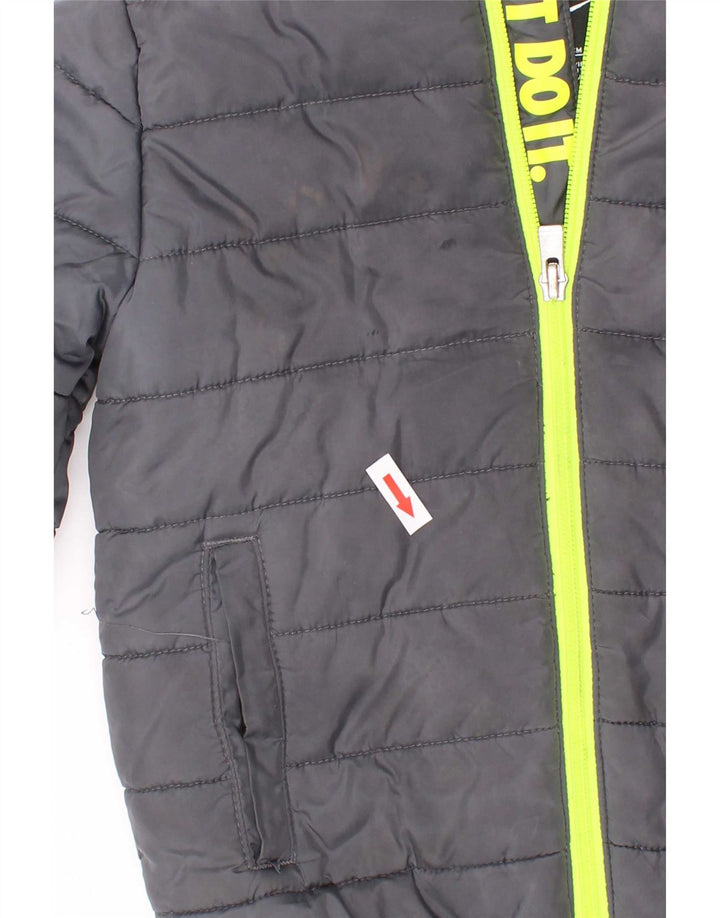 Giacca imbottita con cappuccio Nike da ragazzo 3-4 anni in poliestere grigio