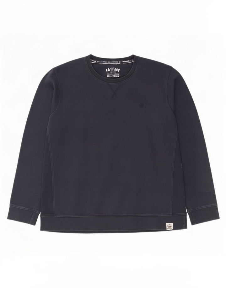 Felpa da uomo Fat Face Maglione XL Cotone blu navy