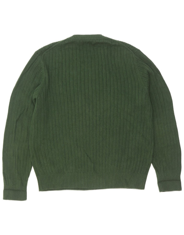 Nautica Mens Crew Neck Jumper Sweater Large Green