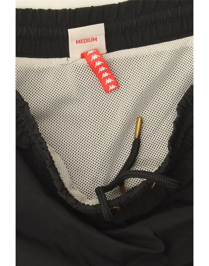 Pantaloncini sportivi grafici da uomo Kappa medi neri