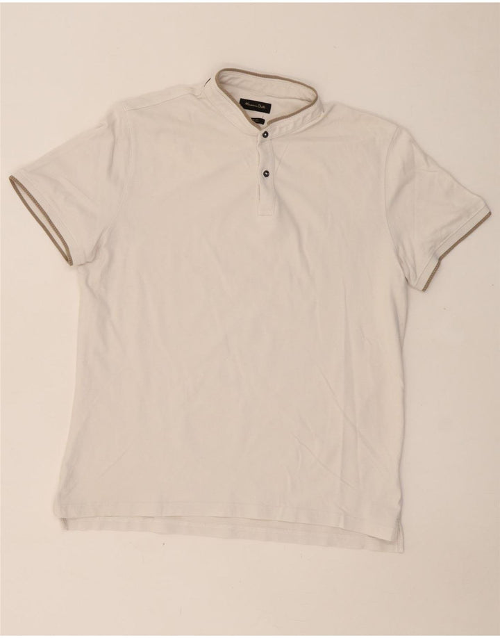 Polo MASSIMO DUTTI da uomo vestibilità casual XL bianca