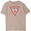 Guess T-shirt grafica da uomo Top grande in cotone chiazzato grigio