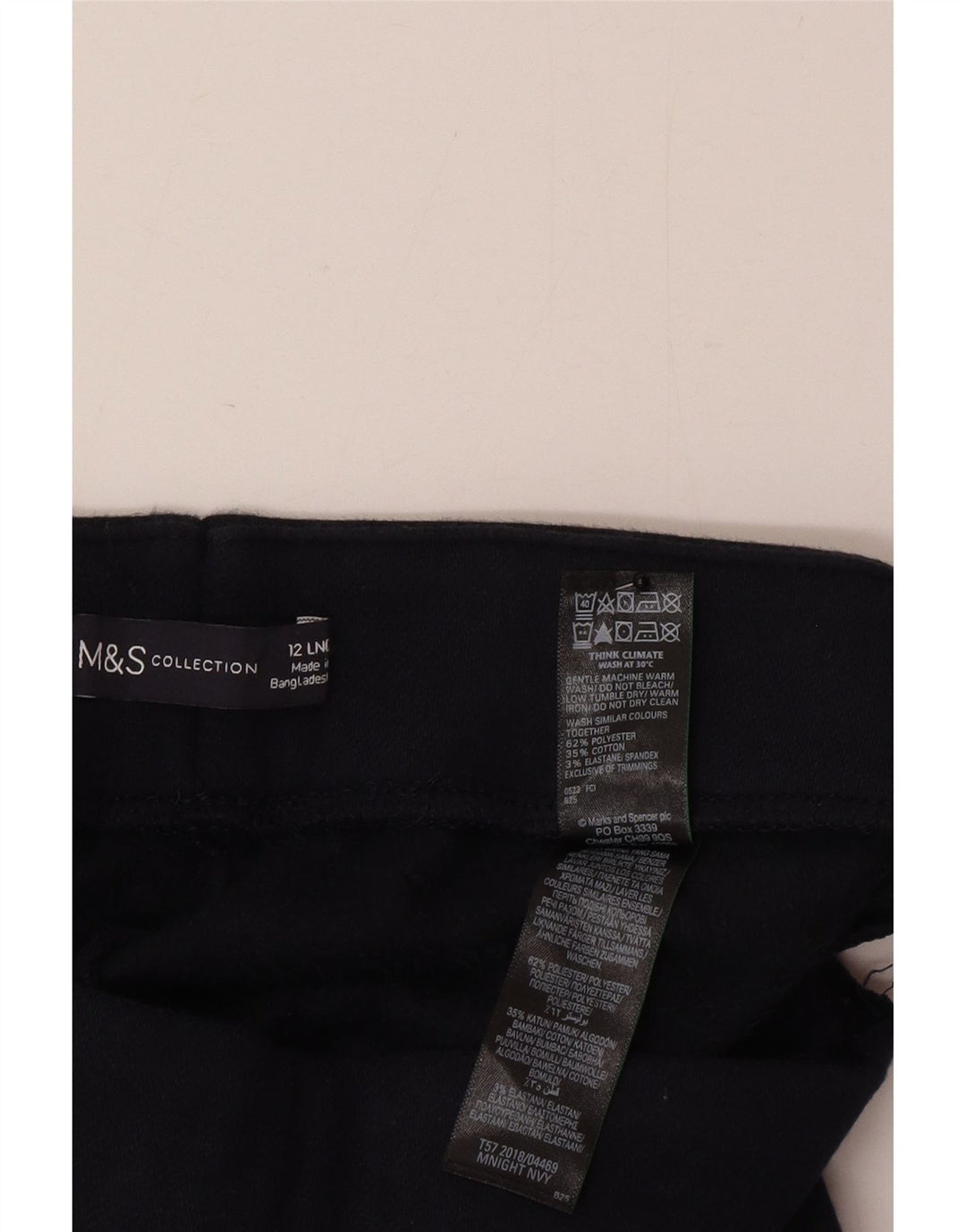 Leggings da donna Marks & Spencer UK 12 medio poliestere blu navy