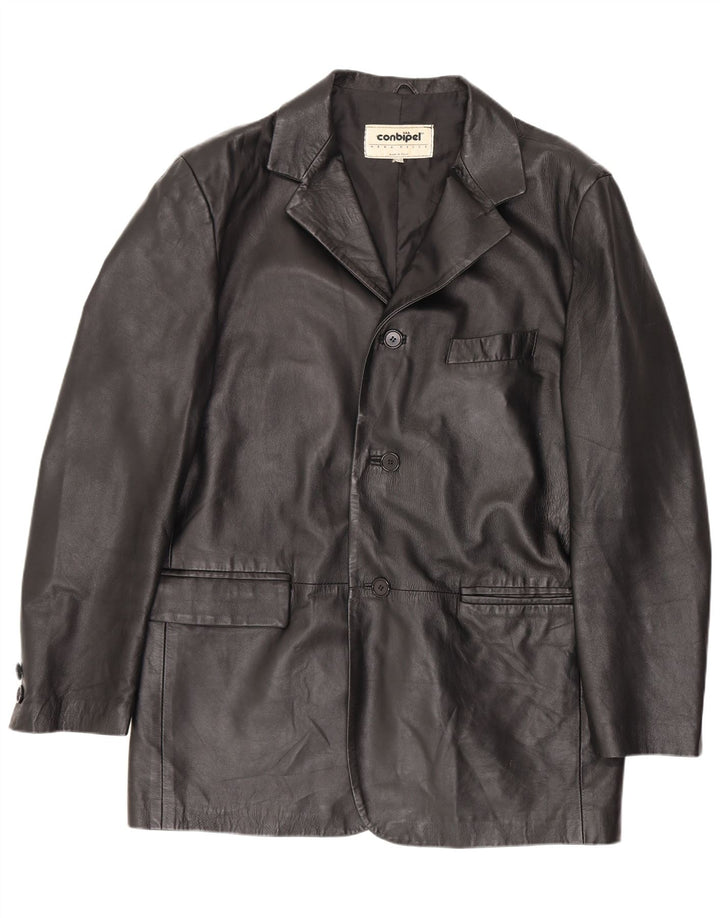 Giacca In Pelle Uomo Conbipel IT 52 Large Nera