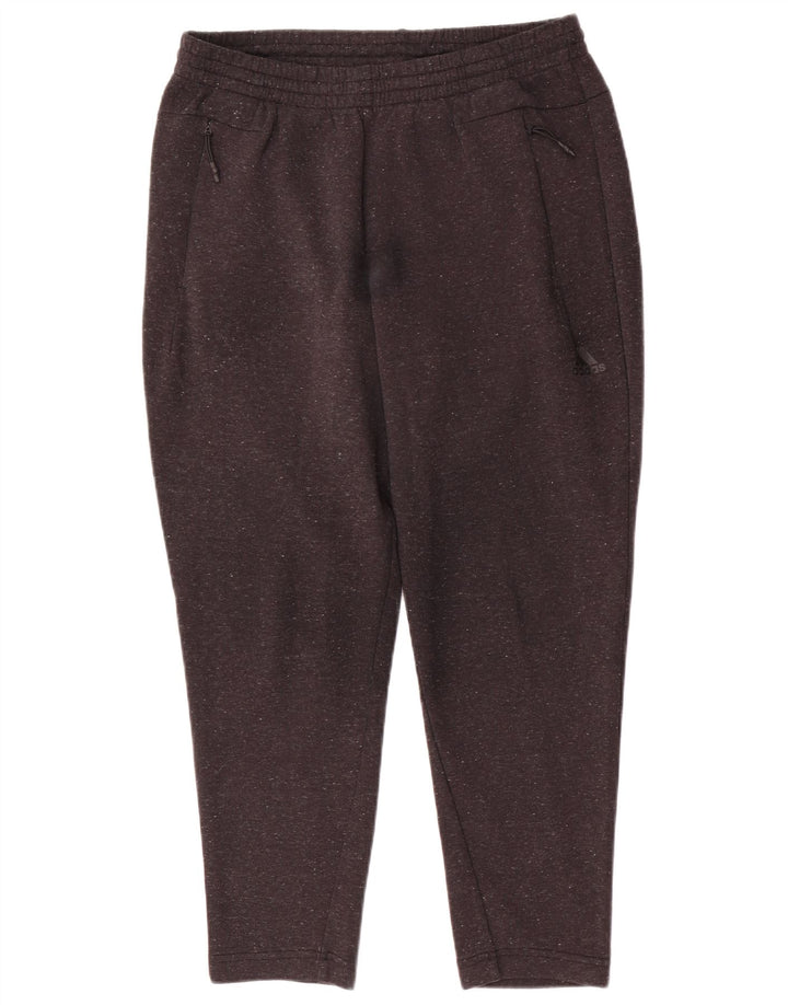 Pantaloni da tuta da uomo Adidas in cotone mélange grigio medio