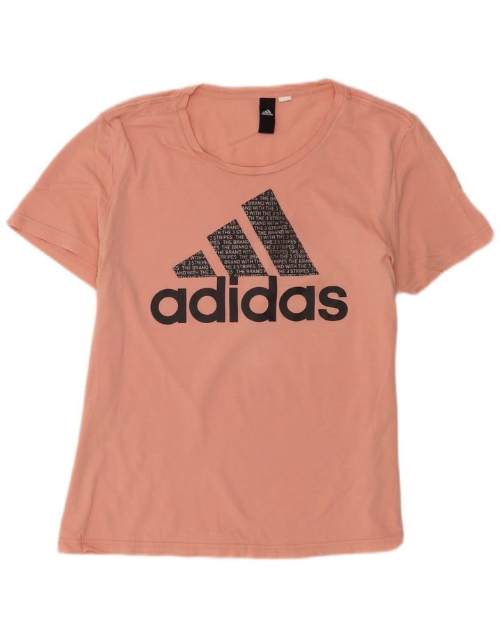 Maglietta grafica da donna Adidas Top UK 14 arancione medio