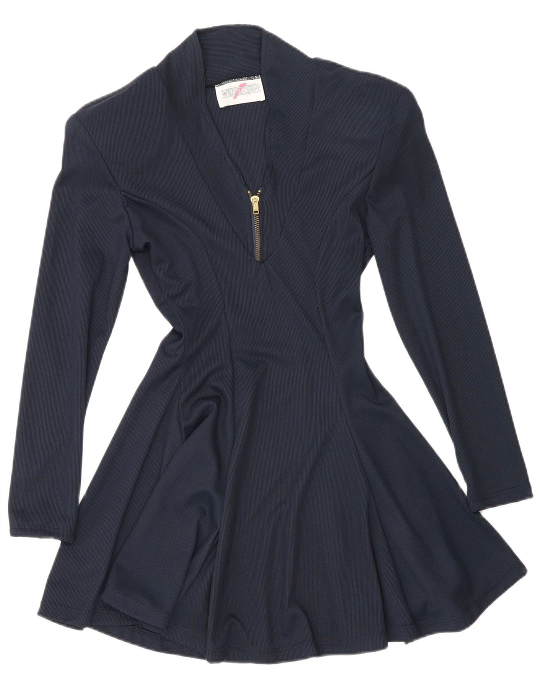 Abito a trapezio a maniche lunghe da donna di White Stuff UK 12 Blu navy medio