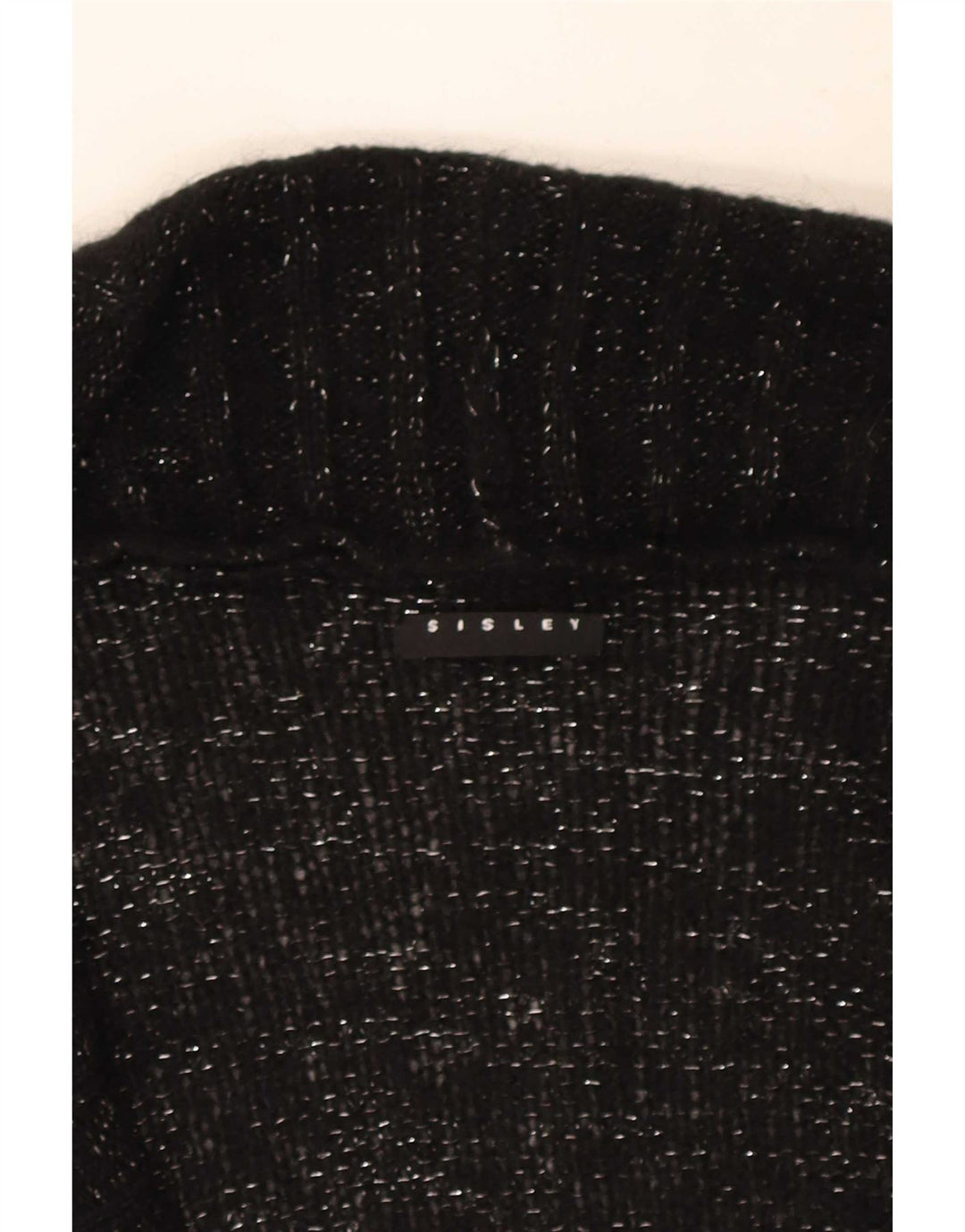 Maglione cardigan da donna Sisley UK 14 medio nero screziato