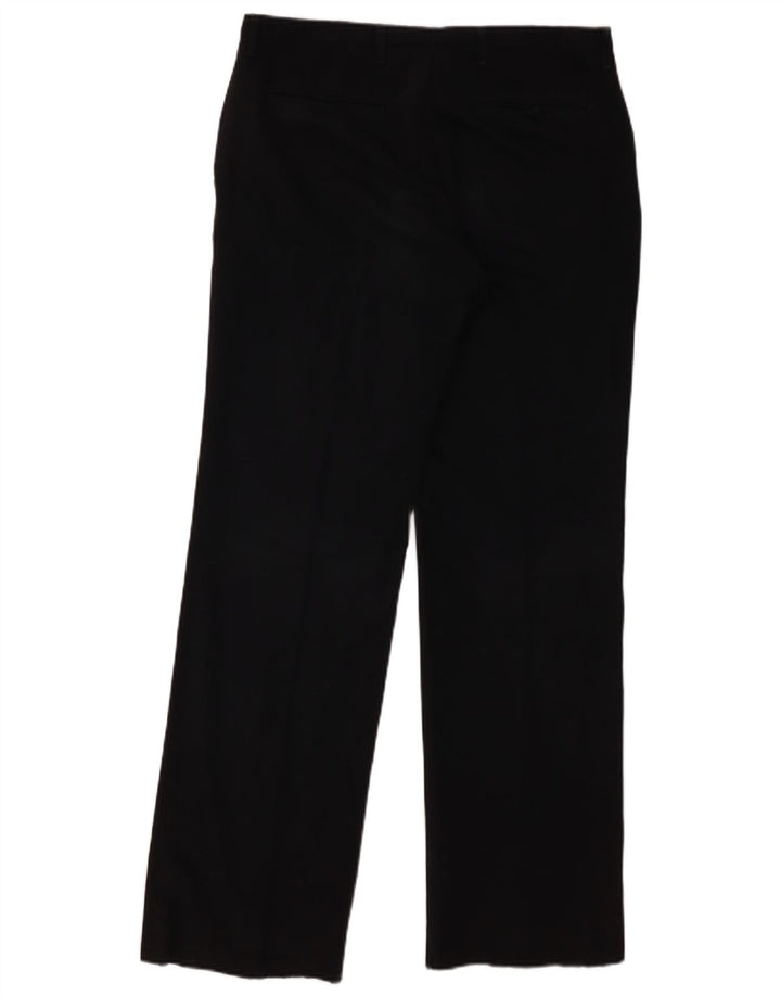 Pantaloni chino dritti da uomo Zara EU 42 Large W32 L32 poliestere nero