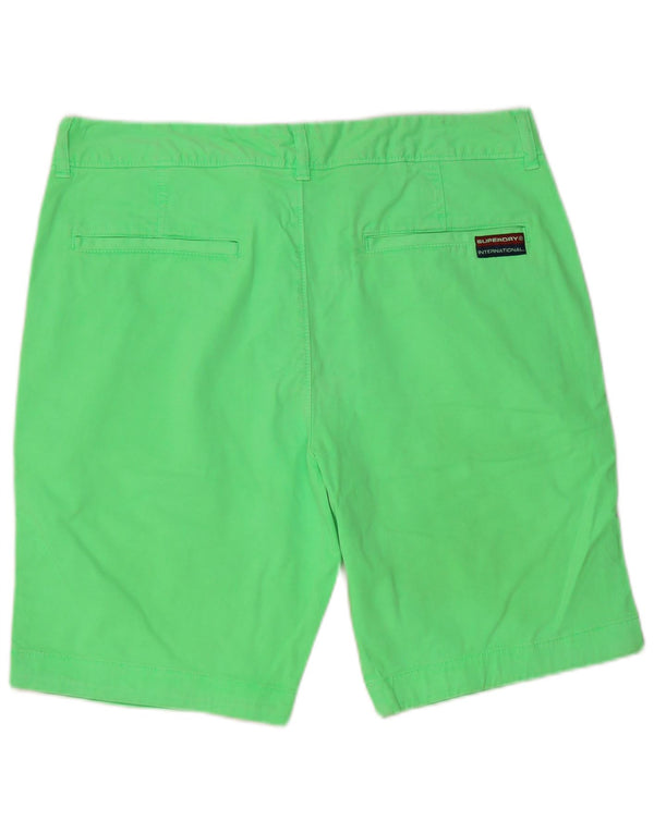 Pantaloncini chino da uomo Superdry grandi W36 in cotone verde