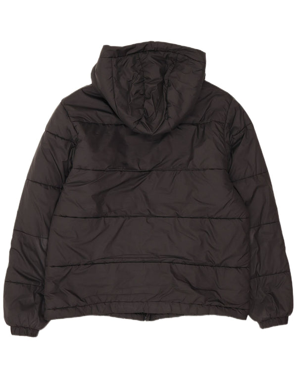 Giacca imbottita con cappuccio Adidas Primegreen da uomo UK 36 piccola poliestere nero