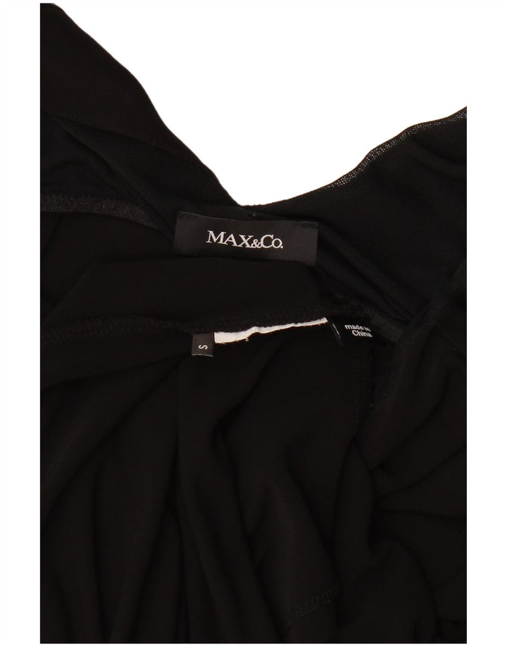 Max & Co. Abito a palloncino oversize senza maniche da donna UK 10 piccolo nero