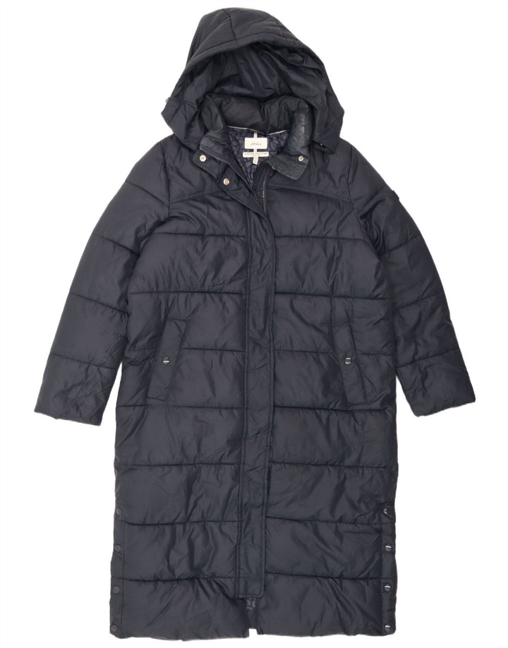 Cappotto imbottito oversize con cappuccio da donna Joules UK 10 piccolo poliestere blu navy