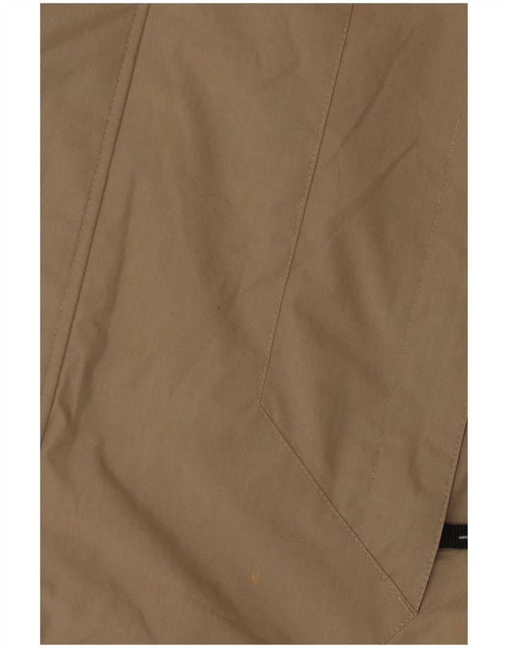 Giacca antipioggia con cappuccio da uomo Jack Wolfskin UK 36/38 Poliestere beige medio
