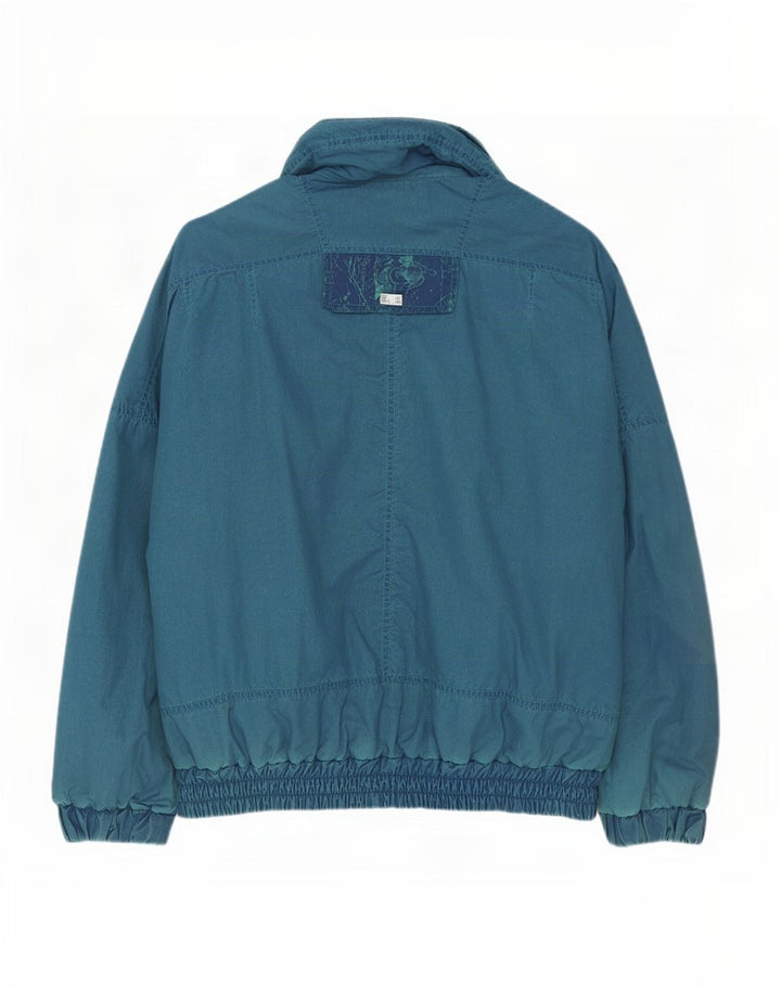 Giubbotto bomber vintage da uomo IT 50 grande poliestere blu