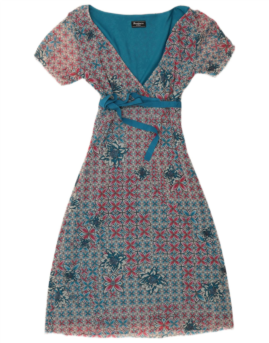 S.OLIVER Womens A-Line Dress UK 12 Medium Multicoloured Floral Polyamide
